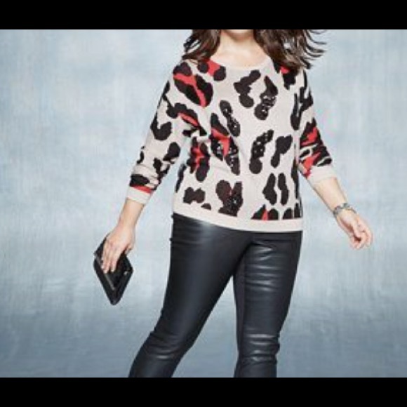 INC • Cheetah Print Sweater - Picture 4 of 6